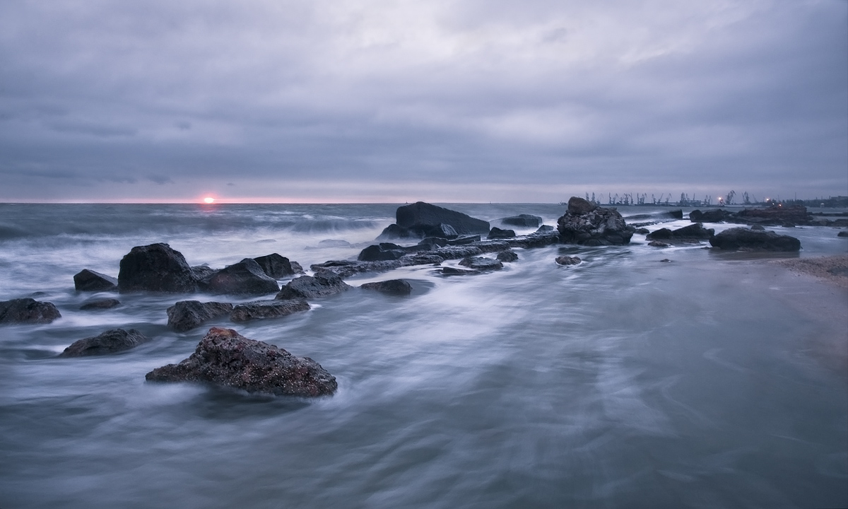 In einer regnerischen Abend