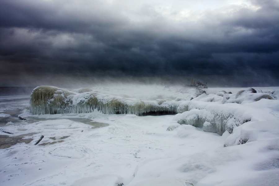 Bei eisigen Gefangenschaft