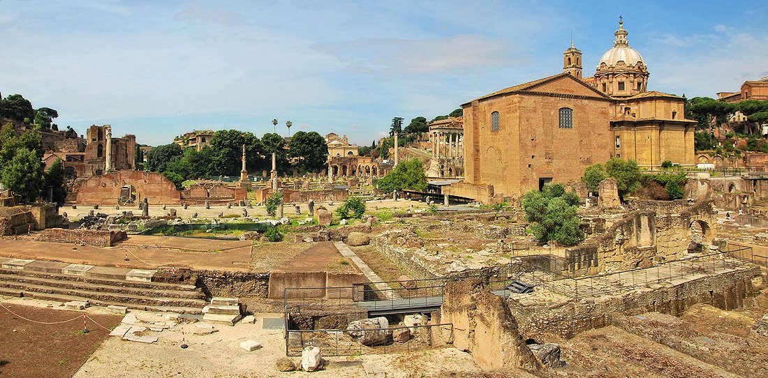 die Ruinen der Ewigen Stadt ...