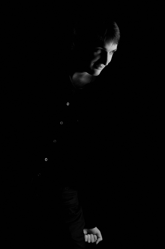 Selbstporträt aus dem Dunkel