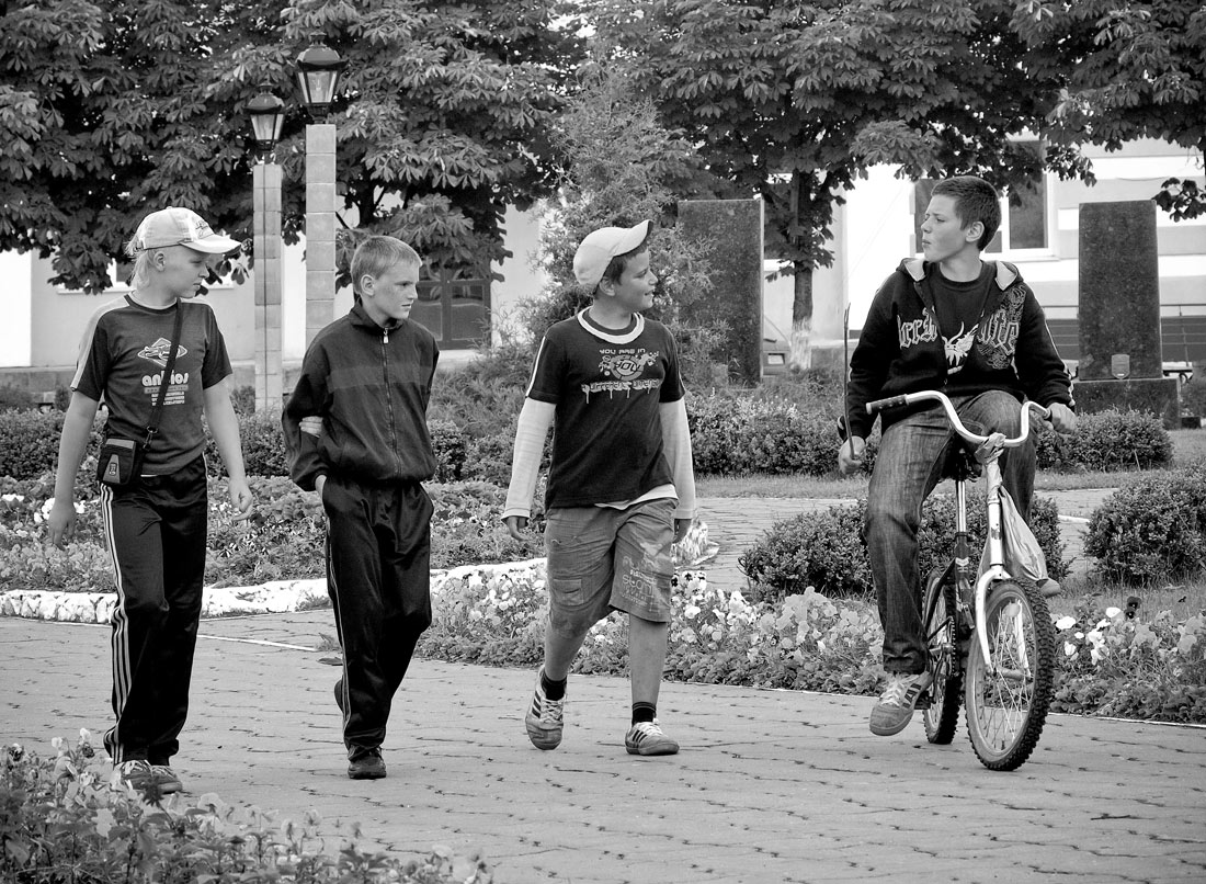 der erste Mann im Dorf