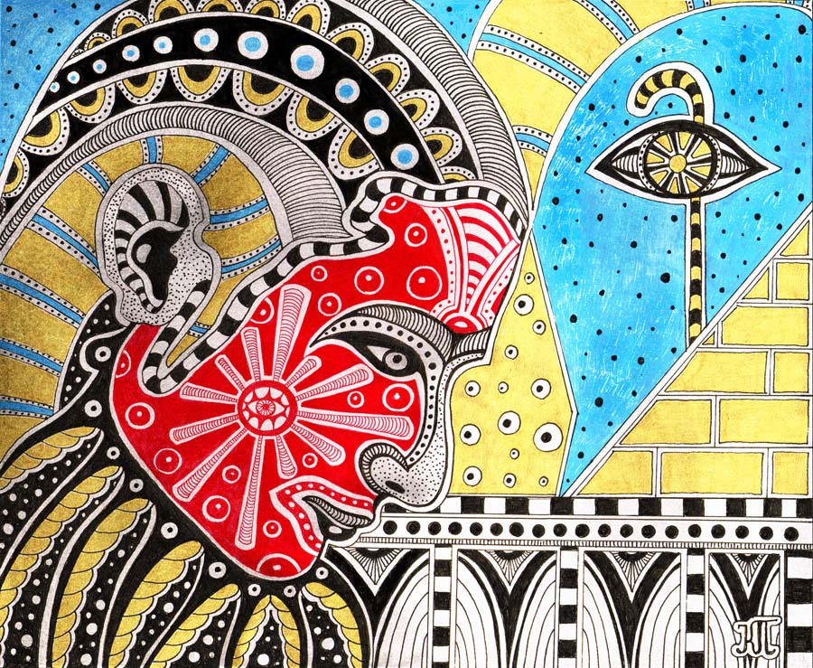 Porträt eines ägyptischen Stil