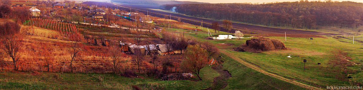 Kleine moldauischen Dorfleben