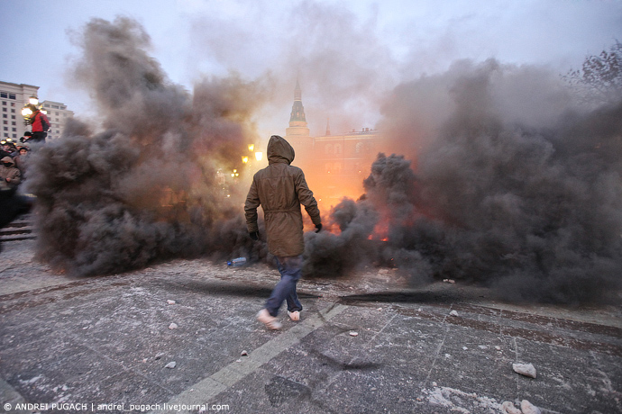 11. Dezember 2010 Manegenplatz. Moskau.