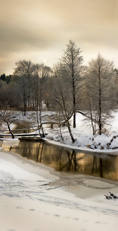 Winter Sonnenuntergang
