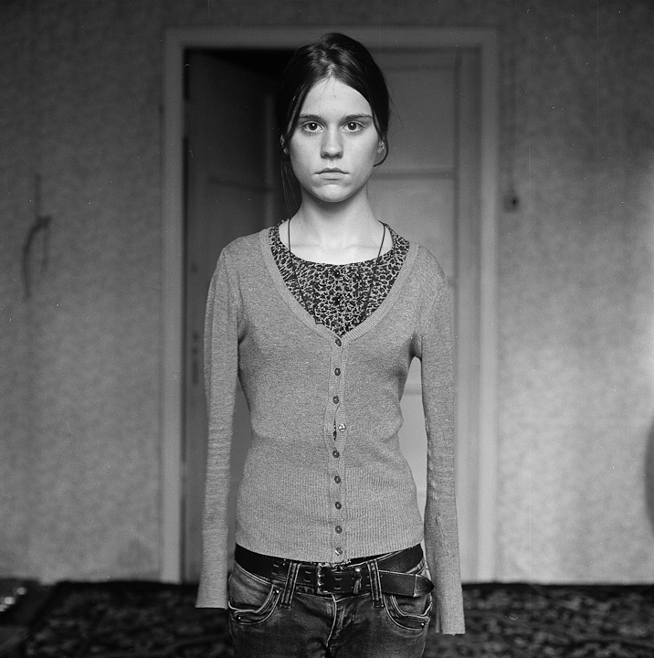 Julia (das Porträt einer Taste knöpfte)