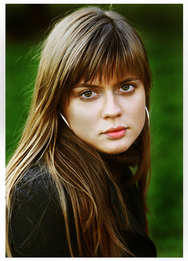 Porträt eines Mädchens gefroren