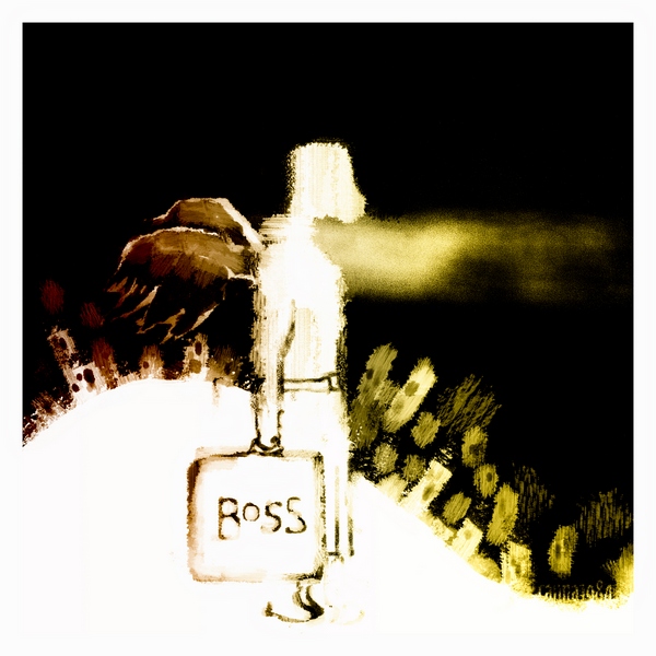 Portrait eines glücklichen Menschen auf der Straße