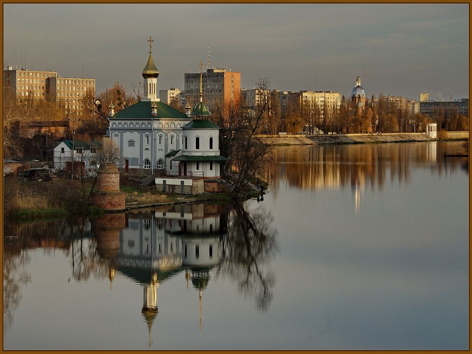 Spaziergang auf der Südlichen Bug. Winniza