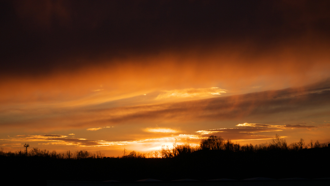 Fiery Sonnenuntergang