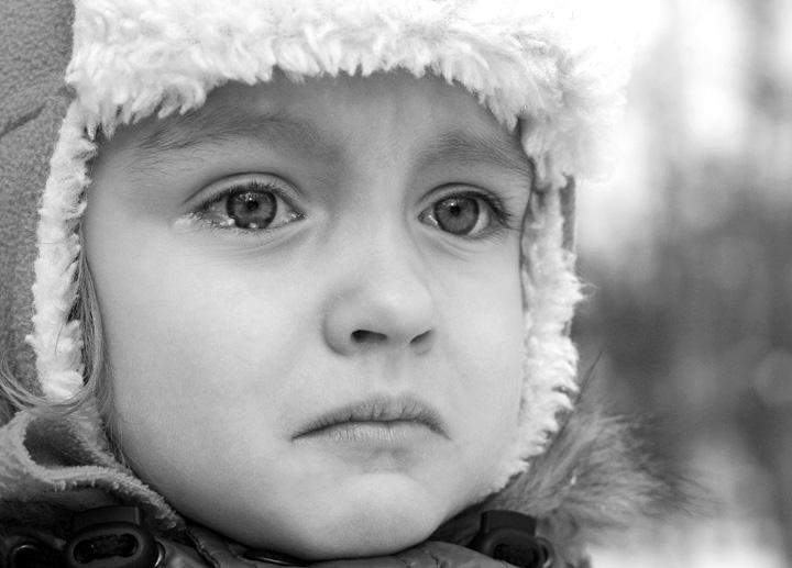 Boys auch weinen (s / w )....