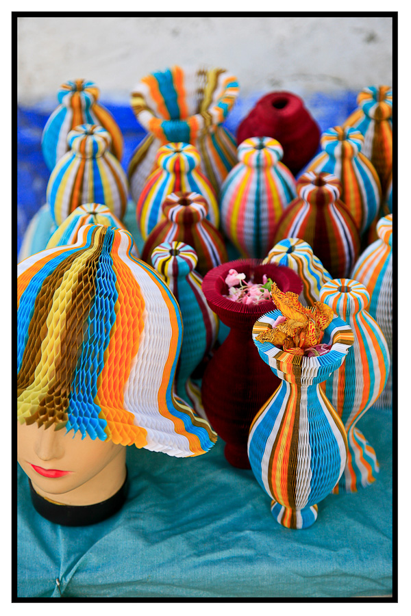 Sie einen Hut oder eine Vase?