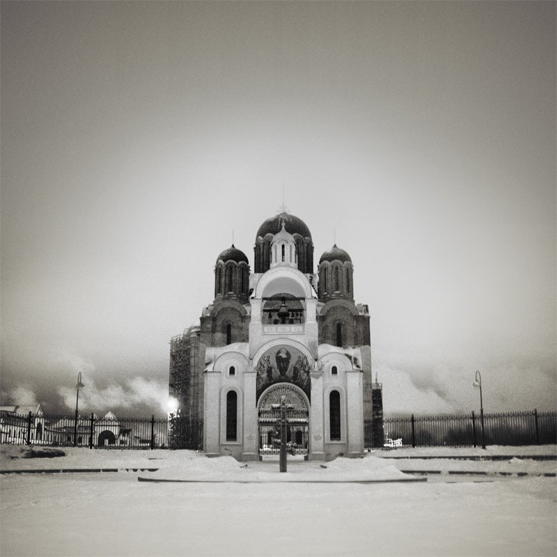 Kirche auf der Straße P. Glebko