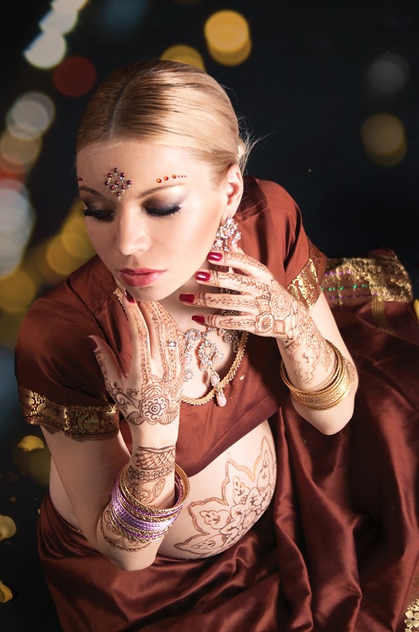 Portrait im Stil von Indien