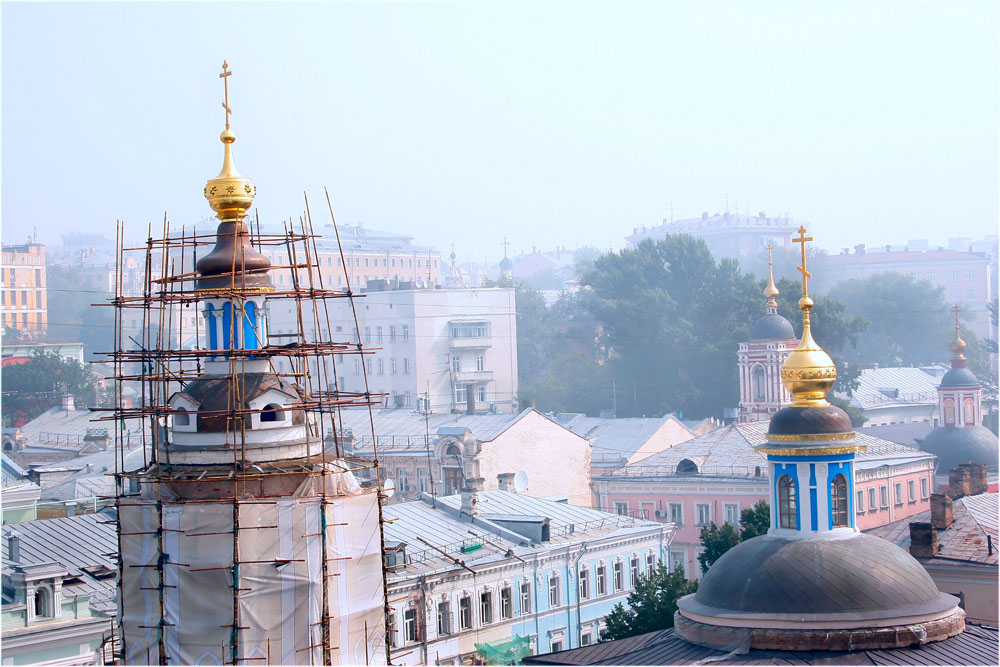 Sommerhitze in Moskau