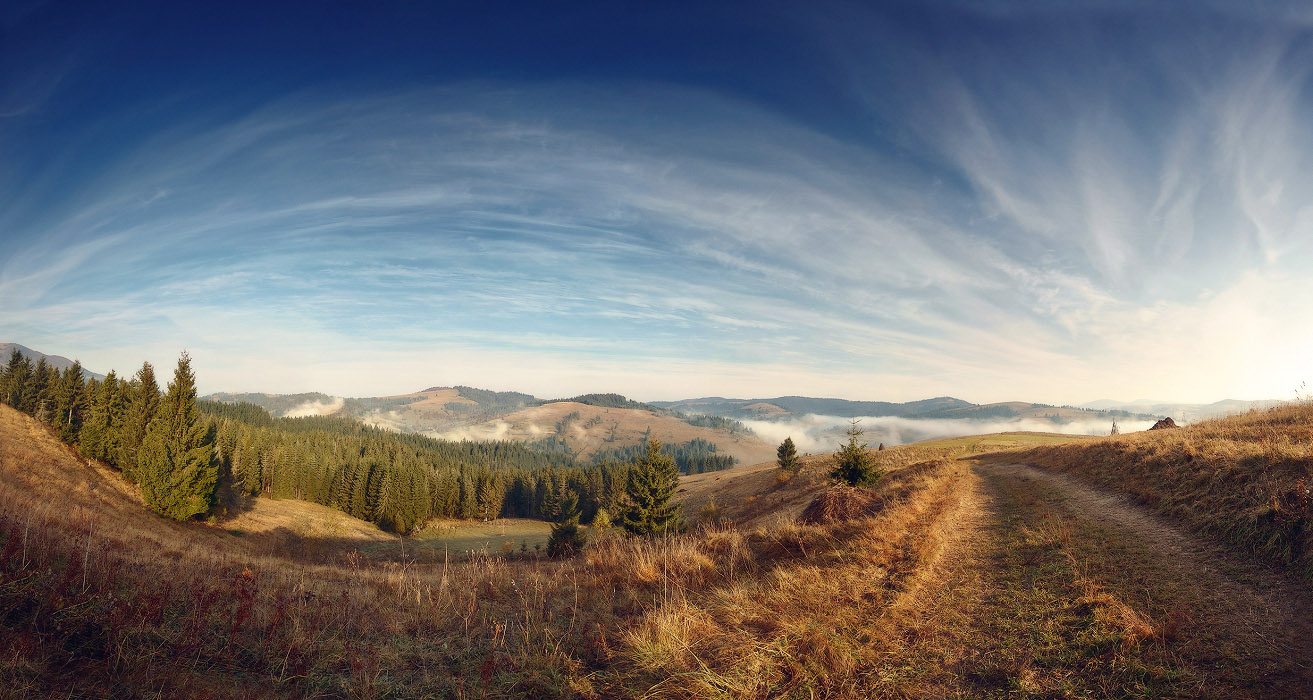 Wandern auf den Hügeln