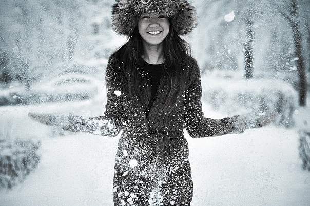 winter smile