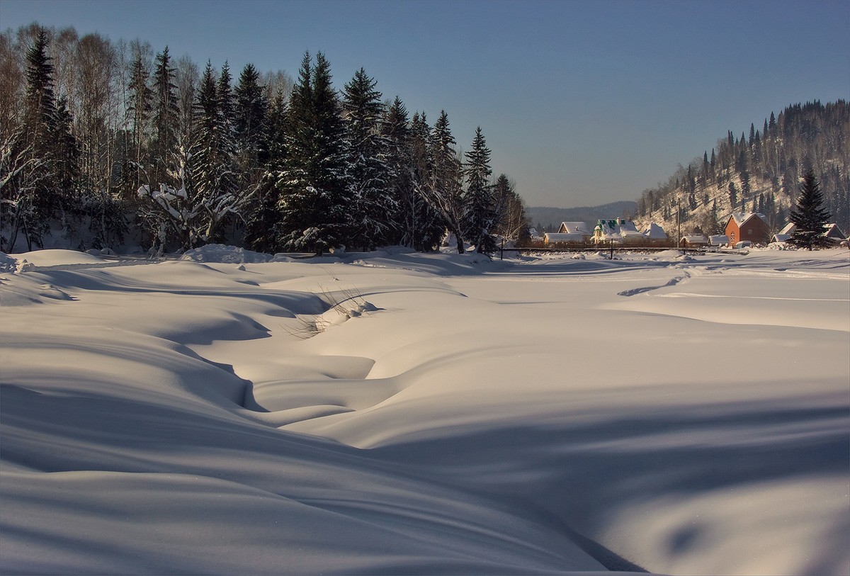 An einem verschneiten PATTERNS