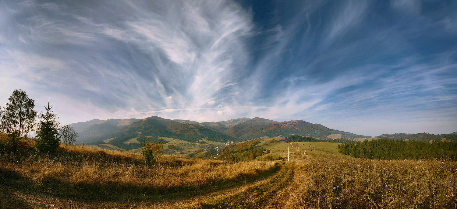 Mit Blick auf den Borzhava