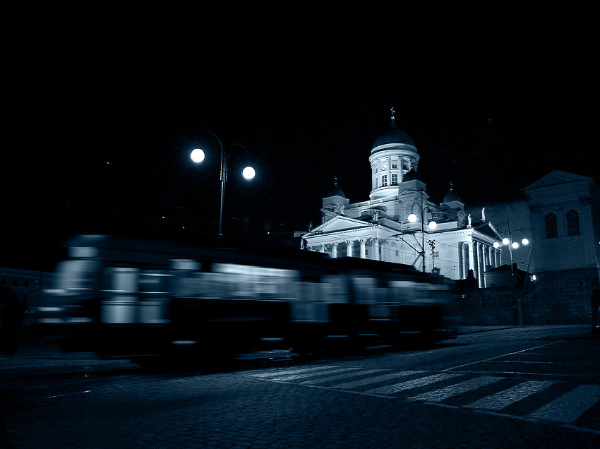 Nacht der Straßenbahn.