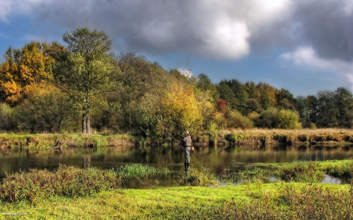 Bunte-fall-Nemansko-Fischerei:)