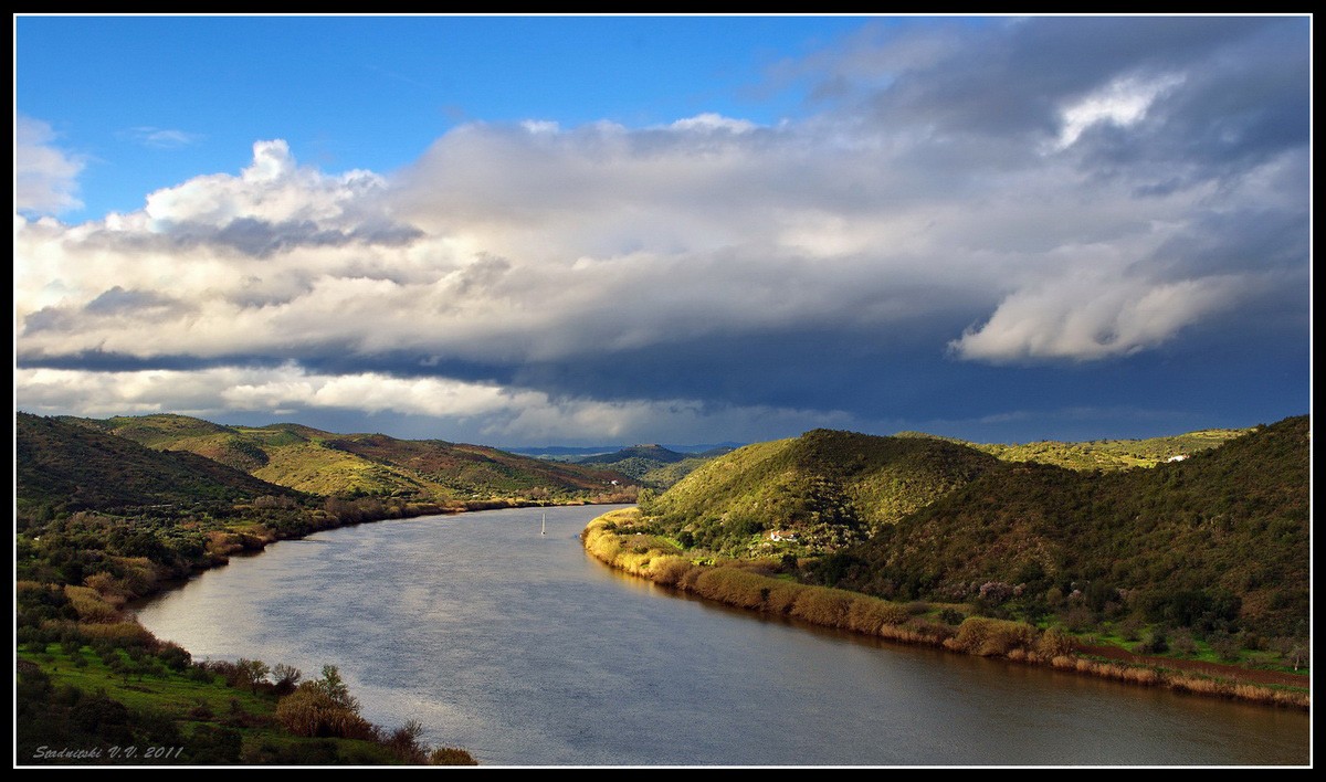 Entlang der Ufer des Guadiana