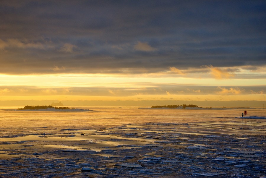 Farbe des Winters Meer