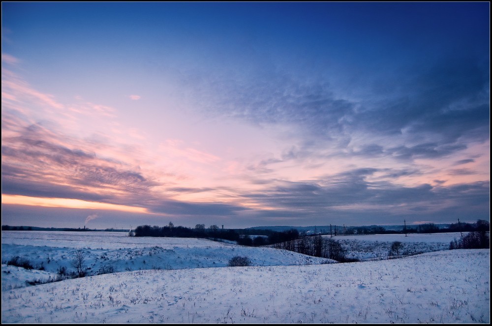 Über Winterabend ...