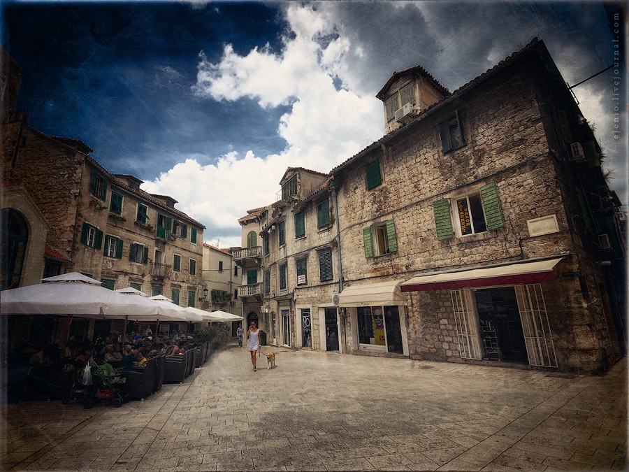 unregelmäßige Geometrie von Split