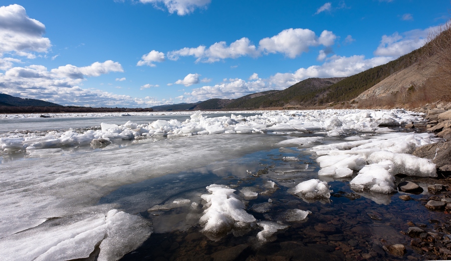 Das ist richtig Eisgang!