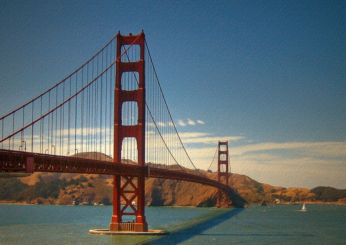 The bridge on 6nd Street