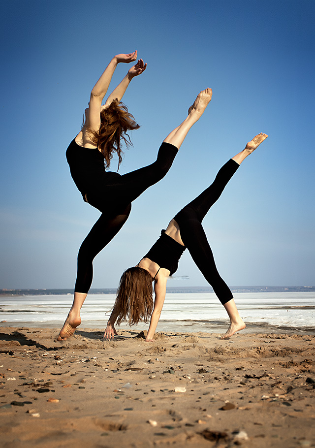 Tanzen an der Schwelle des Frühlings