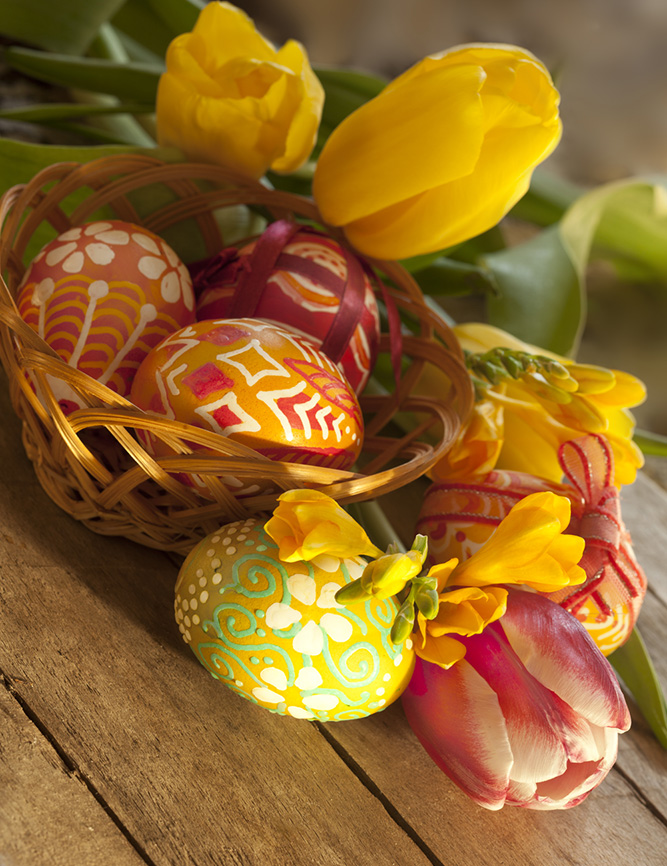 Ostern .... eine Feder Stilleben ....