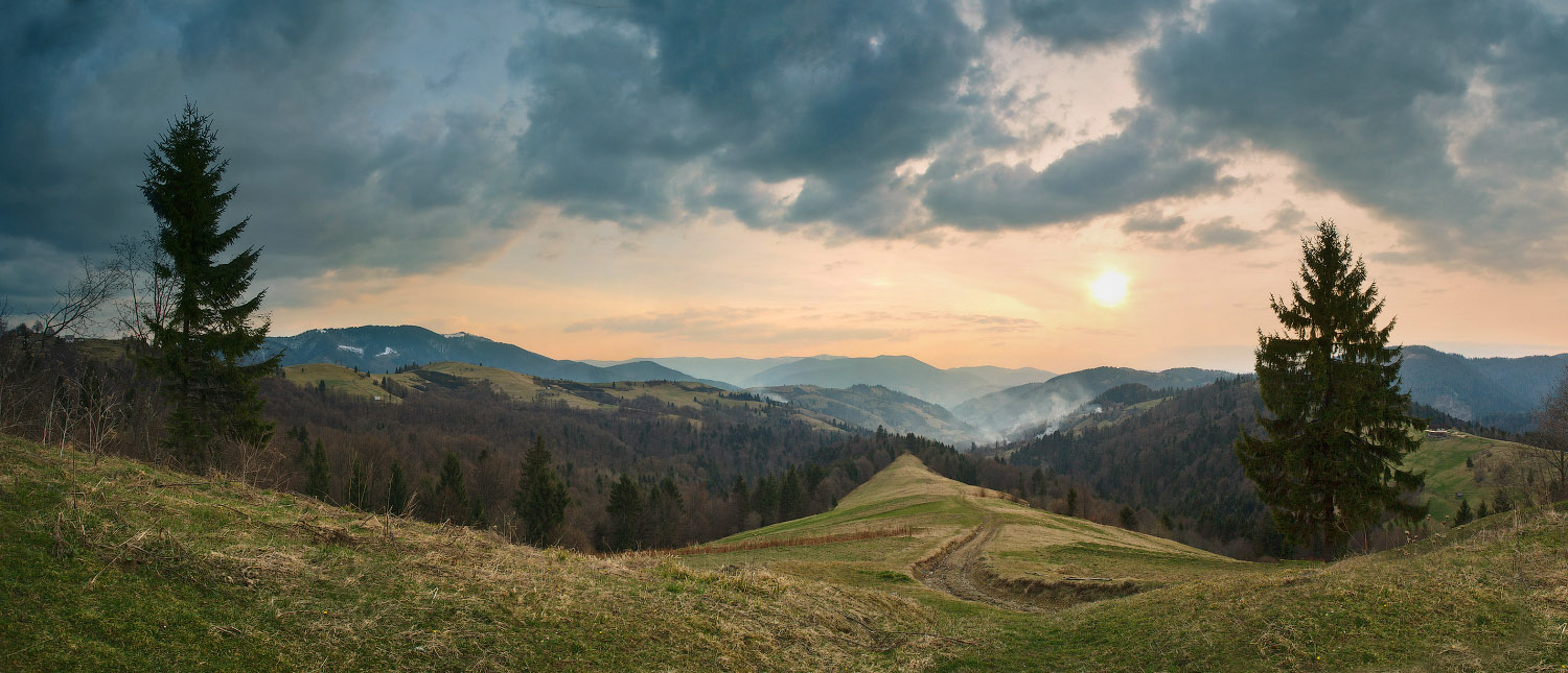 Von Frühjahr in den Karpaten