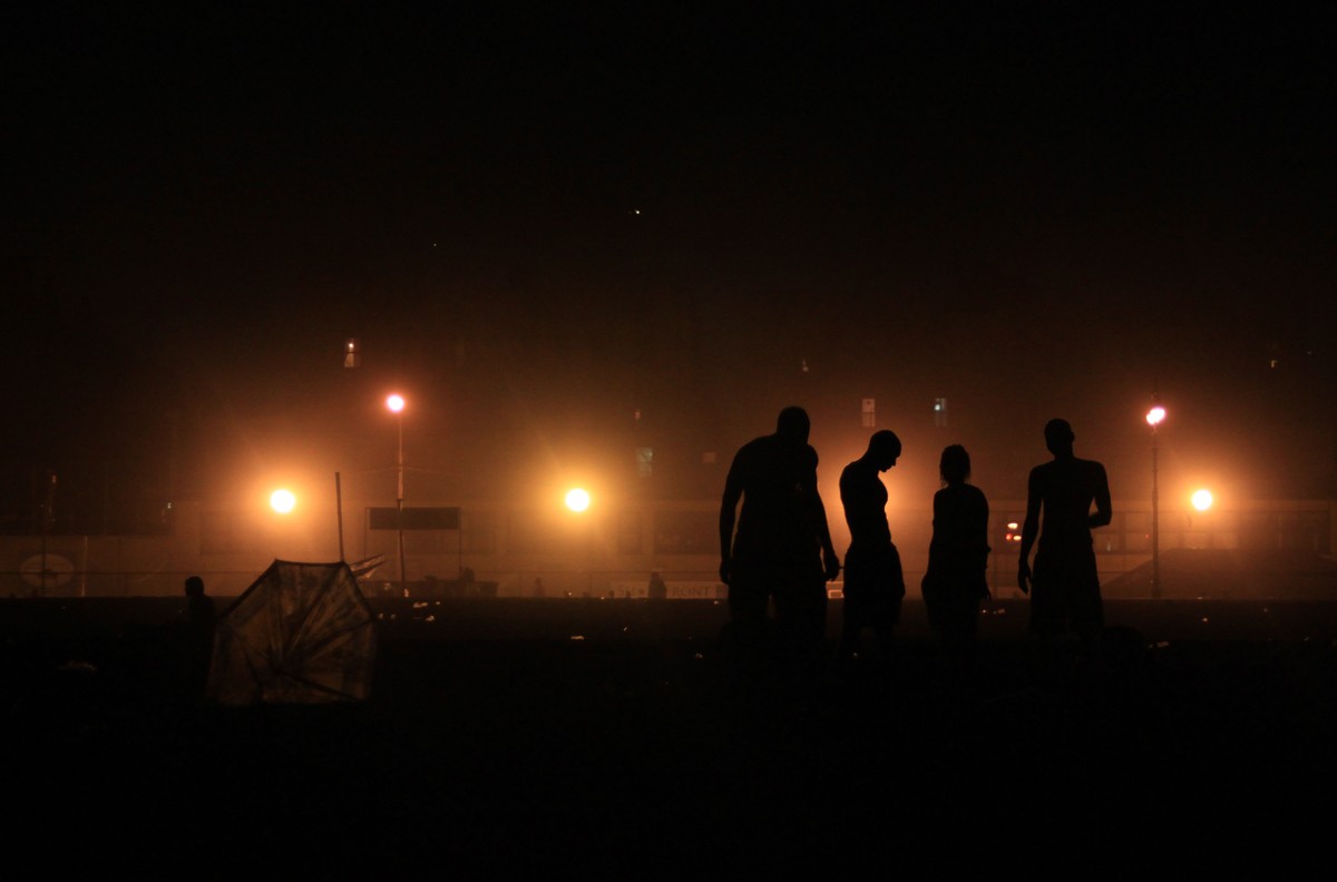 Den Strand zu verlassen