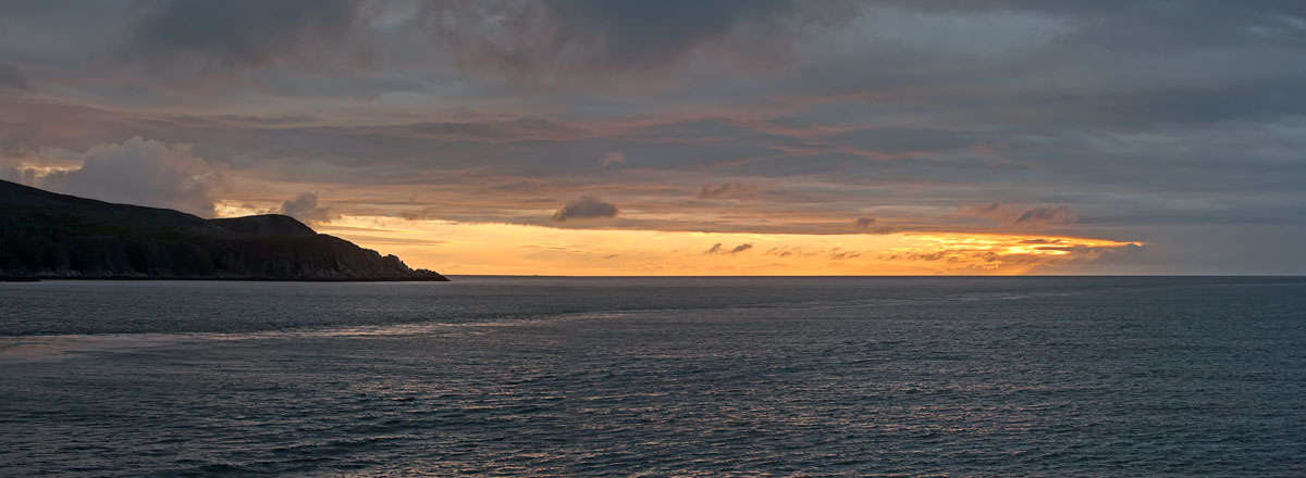 Sonnenuntergang über der Barentssee