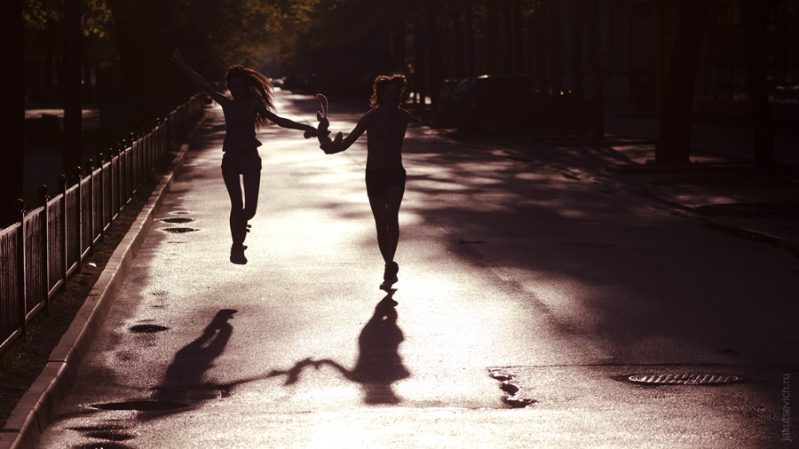 einsam Nachmittag in der Stadt ...