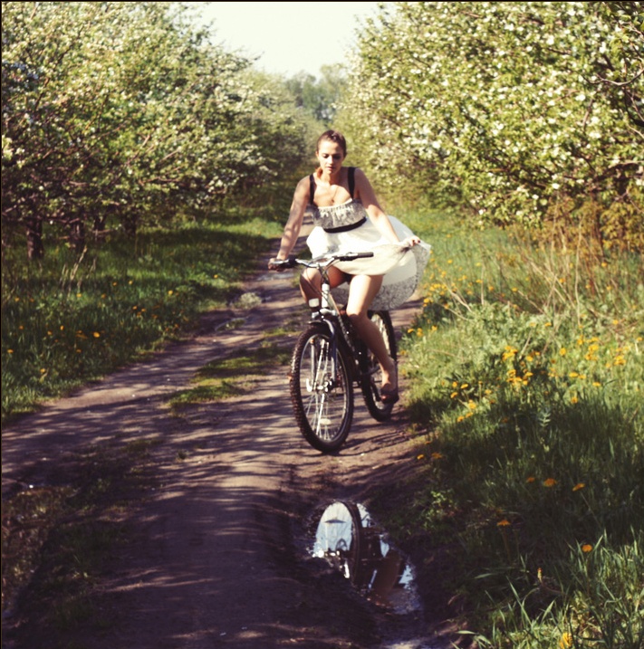 Walking nach dem regen