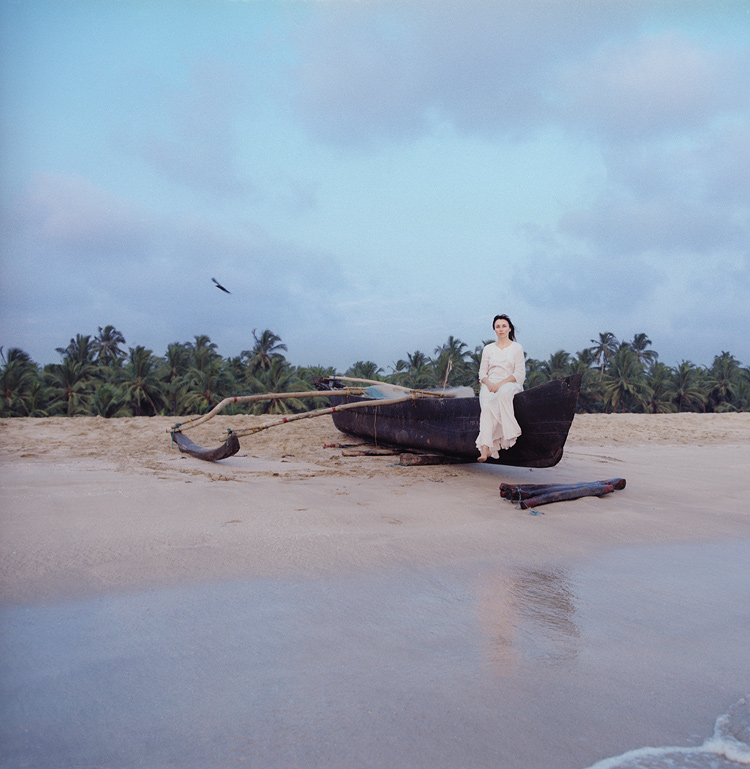 portert in der Landschaft