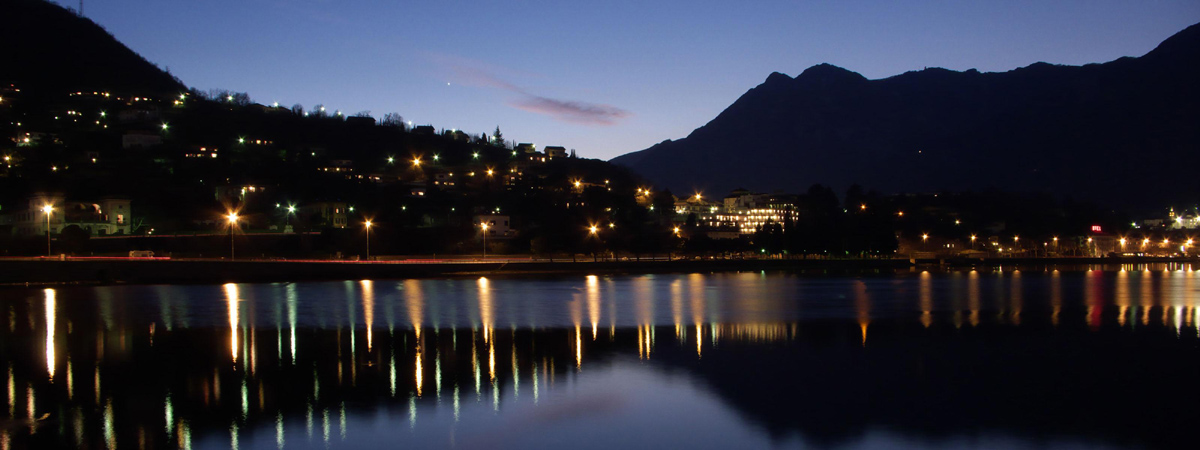 Malgrate nach Sonnenuntergang