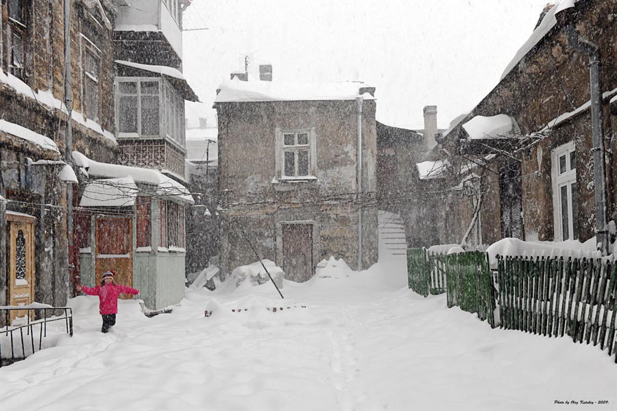Odessa Hof im Winter