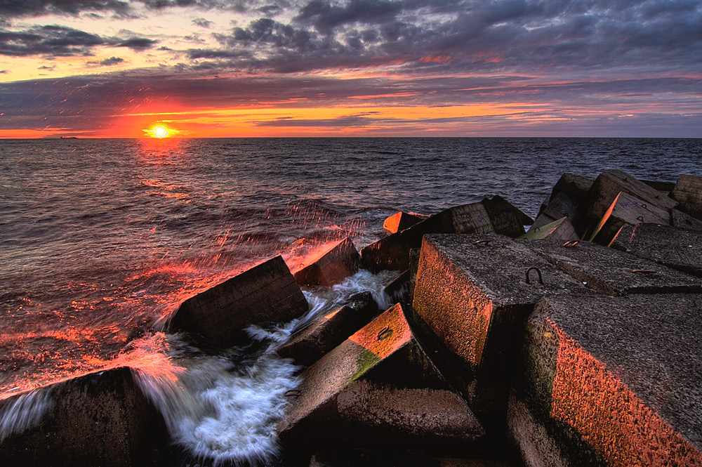 Spray Sonnenuntergang