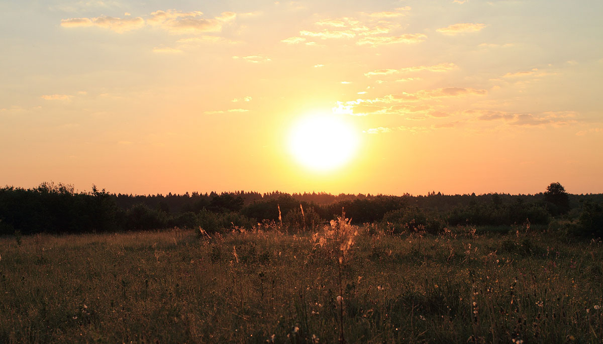 Der erste Sommer Sonnenaufgang