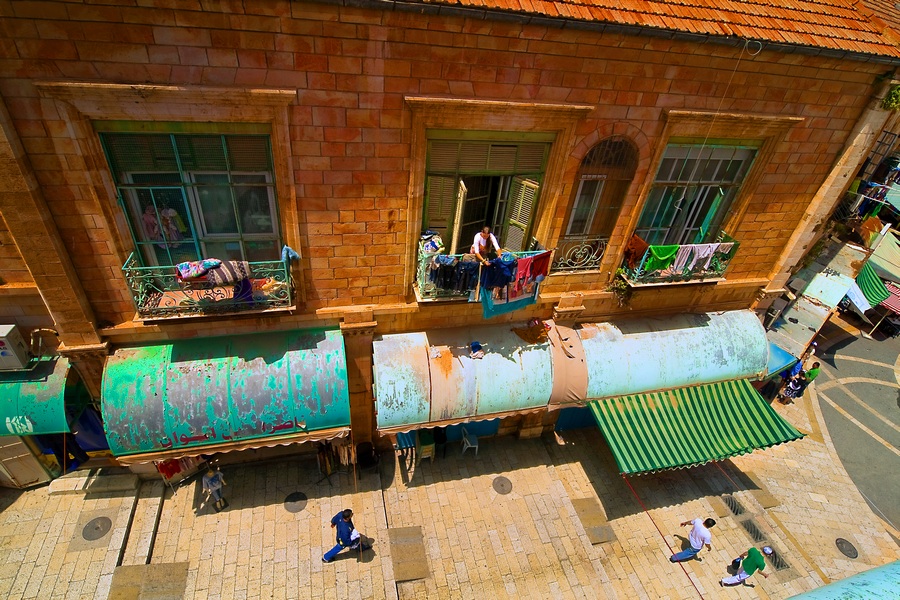 Washerwoman Leben auf der zweiten Etage