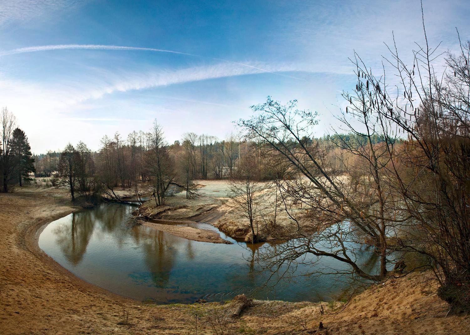 ... Über den Fluss ...