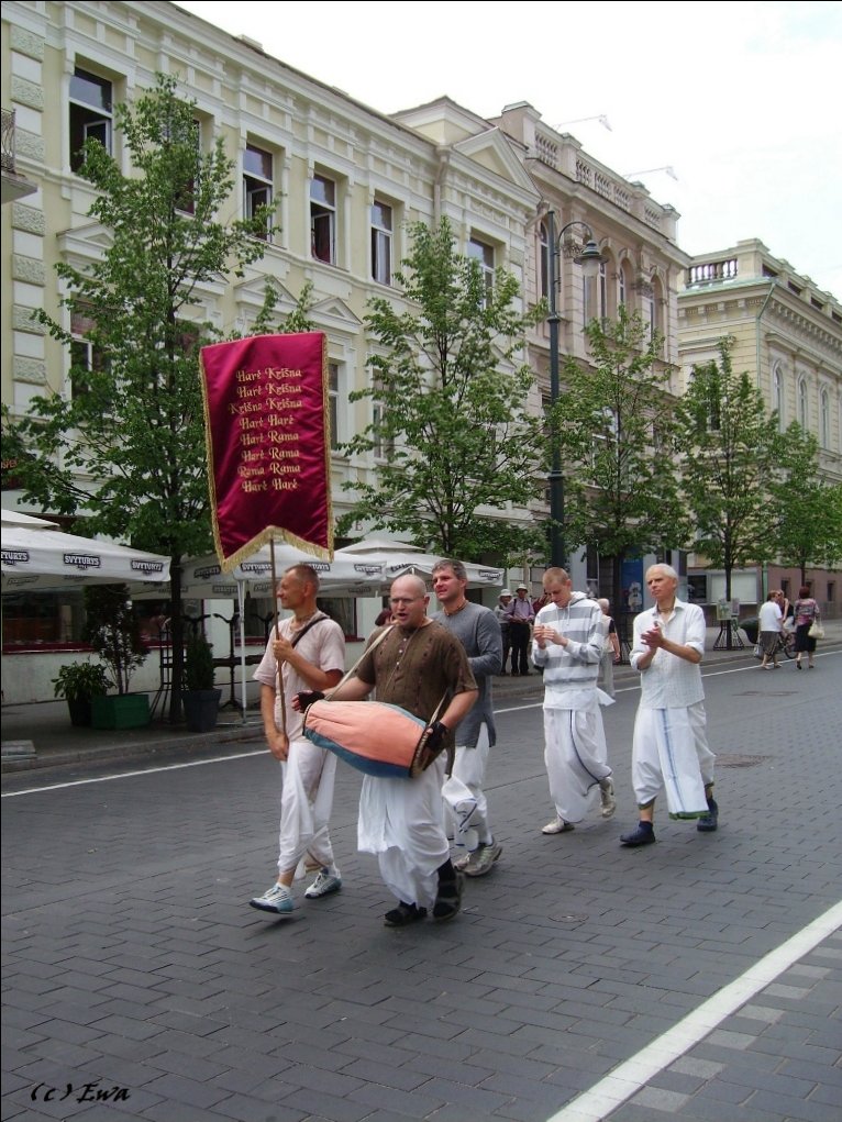 Hare Krishnas in Vilnius.