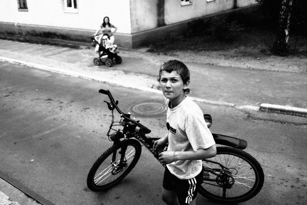 Boy mit dem Fahrrad