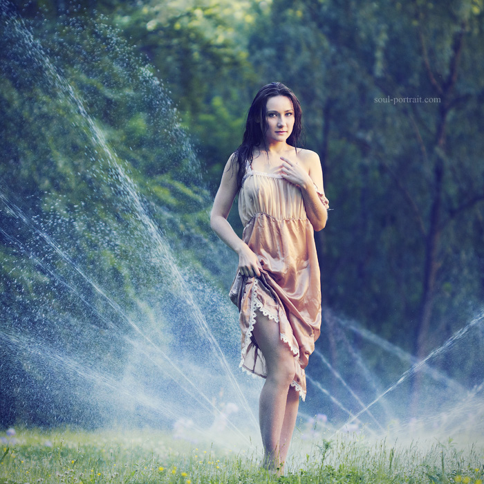 Auf der Wassertropfen ..