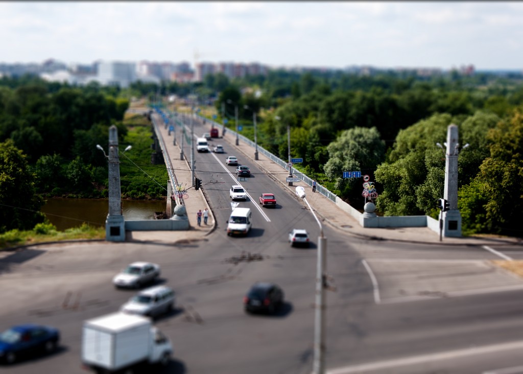 Mogilev Dnipro Brücke Cherz