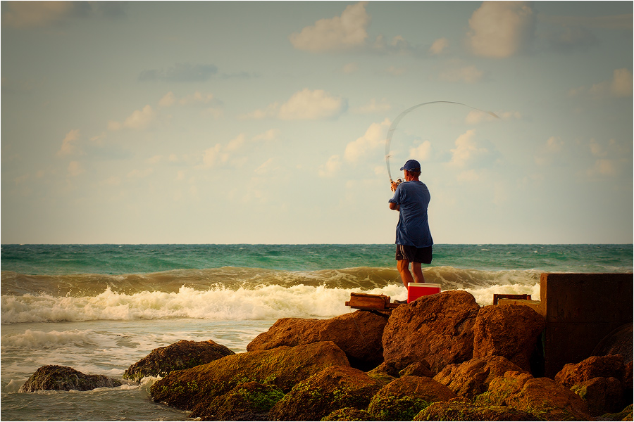Pro Fisherman and the Sea